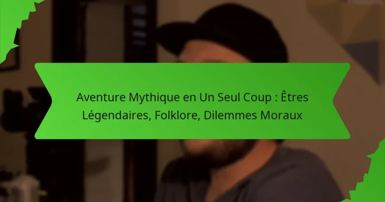 Aventure Mythique en Un Seul Coup : Êtres Légendaires, Folklore, Dilemmes Moraux